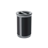 Rubbermaid® Commercial ENHANCE Series Waste Receptacle, Dual Top Hole, 23 gal, Metal, Pearl Gray/Umbra Gray (RCP2172841) Each