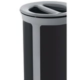 Rubbermaid® Commercial ENHANCE Series Waste Receptacle, Dual Top Hole, 23 gal, Metal, Pearl Gray/Umbra Gray (RCP2172841) Each