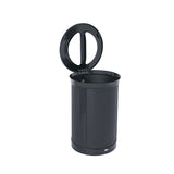 Rubbermaid® Commercial ENHANCE Series Waste Receptacle, Dual Top Hole, 23 gal, Metal, Jet Black Metallic (RCP2172844) Each