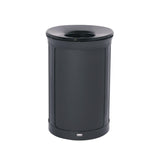Rubbermaid® Commercial ENHANCE Series Waste Receptacle, 23 gal, Metal, Jet Black Metallic (RCP2172850) Each