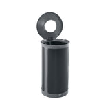 Rubbermaid® Commercial ENHANCE Series Waste Receptacle, 33 gal, Metal, Pearl Gray/Umbra Gray (RCP2172852) Each