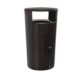 Rubbermaid® Commercial RESIST Round Waste Container, 45 gal, Metal, Textured Black/Black Gloss (RCP2184979) Each