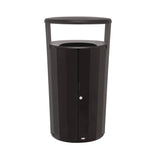 Rubbermaid® Commercial RESIST Round Waste Container, 45 gal, Metal, Textured Black/Black Gloss (RCP2184979) Each