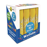 TPG Creations™ Kwik Stix Single Color Pack, 0.7" x 3.5", Yellow, 12/Pack, 12 Packs/Carton (TPG6006012) Case of 12