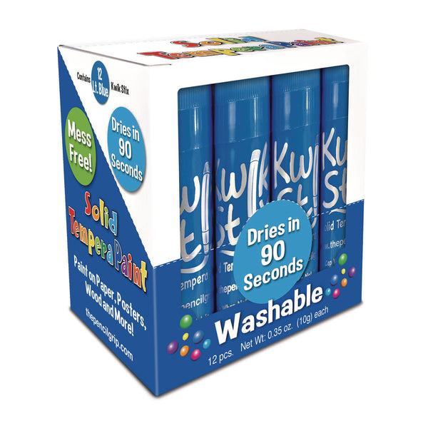 TPG Creations™ Kwik Stix Single Color Pack, 0.7" x 3.5", Light Blue, 12/Pack, 12 Packs/Carton (TPG6007012) Case of 12