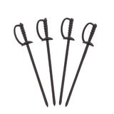 Sword Picks, Plastic, 6", Black, 1,000/Box, 10 Boxes/Carton (RPPRP147BK) Case of 10000