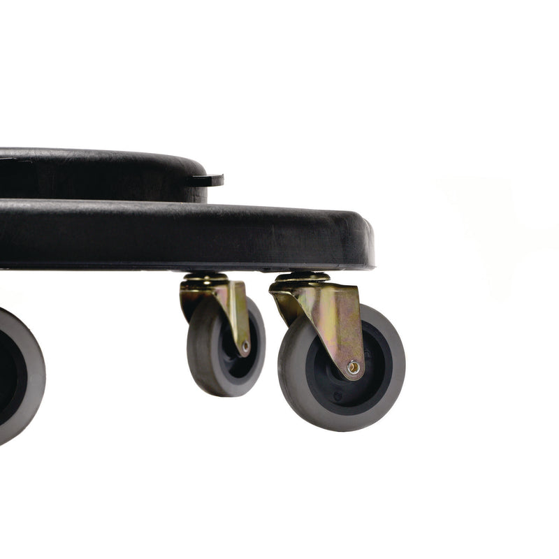 Alpine Industries Round 32-Gallon Trash Can Dolly, 500 lb Capacity, 6.1 x 18 x 18, Black (ALH47132DOLLY) Each