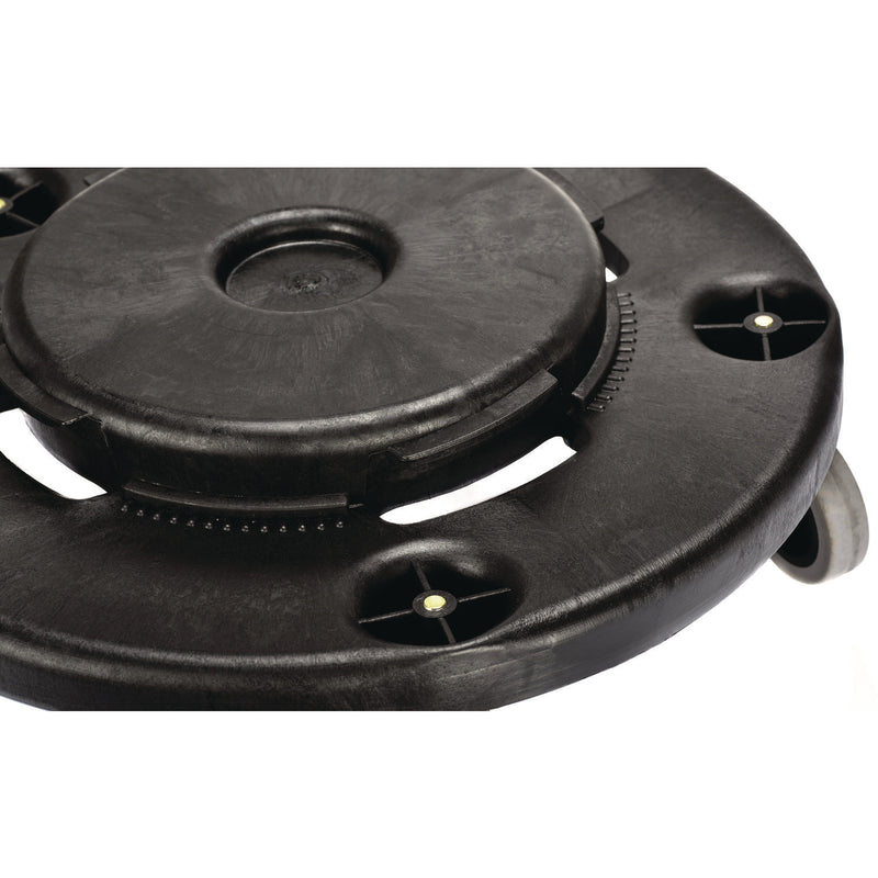Alpine Industries Round 32-Gallon Trash Can Dolly, 500 lb Capacity, 6.1 x 18 x 18, Black (ALH47132DOLLY) Each