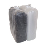 Pactiv Evergreen MealMaster Rib Container Base/Lid, 16.6 x 7.3 x 2.3, Black/Clear Plastic, 80/Carton (PCTYCNC167000DZ) Case of 80