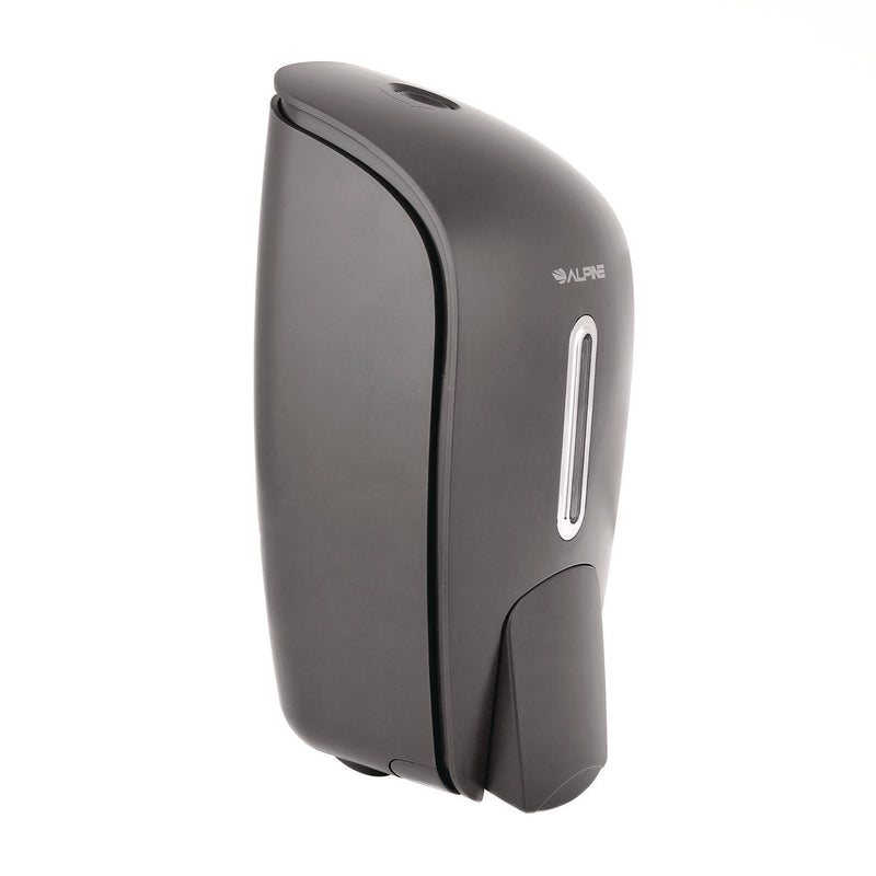 Alpine Industries Surface Mounted Soap and Hand Sanitizer Dispenser, 27 oz, 4.1 x 4.6 x 9.6, Gray (ALHALP425GRY) Each
