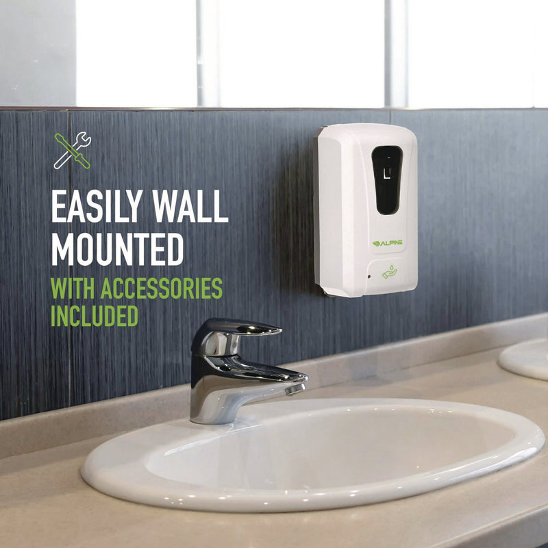 Wall Mount Automatic Foam Hand Sanitizer and Soap Dispenser, 40 oz, 4.48 x 6 x 11.1, White (ALHALP430F) Each