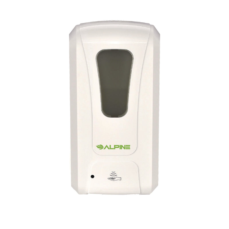 Alpine Industries Automatic Foam Hand Sanitizer/Soap Dispenser with Floor Stand, 40 oz, 4.48 x 6 x 45, White (ALHALP430FS) Each