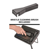 Alpine Industries Manual Triple Brush Carpet and Floor Sweeper, 42.5" Handle, Red (ALHALP469REDNEW) Each