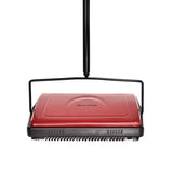 Alpine Industries Manual Triple Brush Carpet and Floor Sweeper, 42.5" Handle, Red (ALHALP469REDNEW) Each