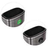 Alpine Industries 10.5 Gallon Compost and Trash Station, Brushed Stainless Steel (ALHALP47040LCOT) Each