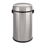 Alpine Industries 17 Gallon Stainless Steel Commercial Trash Can with Swing Lid (ALHALP47065L1) Each