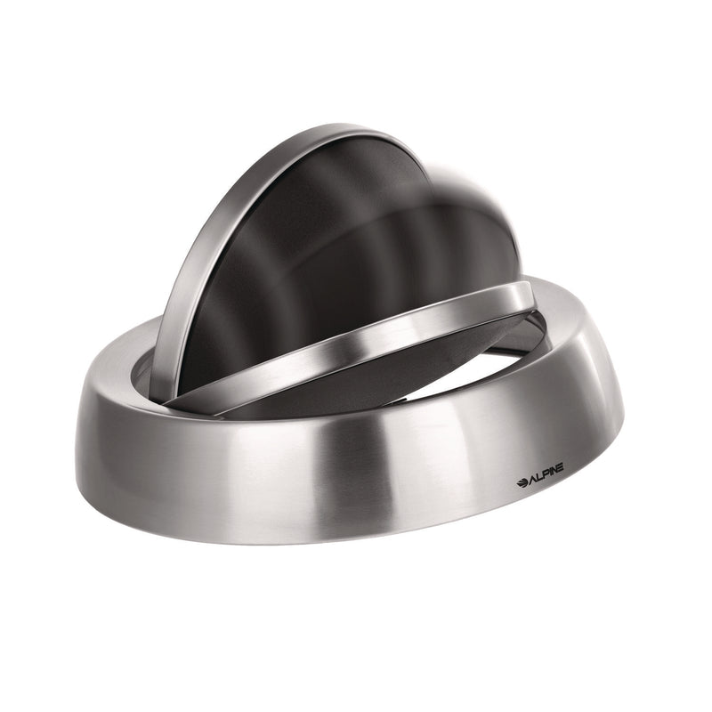 Alpine Industries 17 Gallon Stainless Steel Commercial Trash Can with Swing Lid (ALHALP47065L1) Each