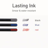 TOPS™ PENTONIC Fine Point Ballpoint Pens, 0.7 mm, Assorted Ink Colors, Black Barrel, 25/Pack (PNT12126) Pack of 25