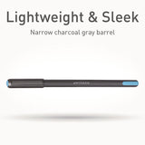 TOPS™ PENTONIC Medium Point Ballpoint Pen, 1 mm, Assorted Ink Colors, Charcoal Gray Barrel, 25/Pack (PNT12127) Pack of 25
