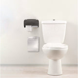 Alpine Industries Side-by-Side Double Roll Toilet Tissue Dispenser, 6.3 x 6.3 x 10.3, Gray (ALHALP452GRY) Each