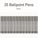 TOPS™ PENTONIC Medium Point Ballpoint Pen, 1 mm, Black Ink, Charcoal Barrel, 25/Pack (PNT12128) Pack of 25