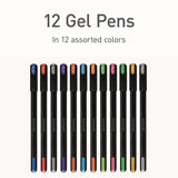 TOPS™ PENTONIC Gel Stick Pen Set, (4) 0.6mm Fine Tip, (6) 0.7mm Fine Tip, (2) 1 mm Medium Tip, Assorted Ink/Barrel Colors, 12/Pack (PNT12185) Pack of 12
