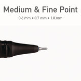 TOPS™ PENTONIC Gel Stick Pen Set, (4) 0.6mm Fine Tip, (6) 0.7mm Fine Tip, (2) 1 mm Medium Tip, Assorted Ink/Barrel Colors, 12/Pack (PNT12185) Pack of 12