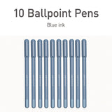 TOPS™ PENTONIC Frost Pen, Stick, Fine 0.7 mm, Blue Ink, Frosted Blue Barrel, 10/Pack (PNT13085) Pack of 10