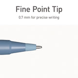 TOPS™ PENTONIC Frost Pen, Stick, Fine 0.7 mm, Blue Ink, Frosted Blue Barrel, 10/Pack (PNT13085) Pack of 10