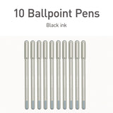 TOPS™ PENTONIC Frost Pen, Stick, Fine 0.7 mm, Black Ink, Pale Gray Barrel, 10/Pack (PNT13086) Pack of 10