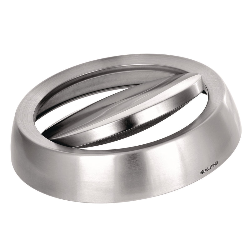 Alpine Industries 17 Gal Stainless Steel Swivel Trash Can Cover, 15.7 x 15.67 x 15.67, Silver (ALHALP47065LC) Each