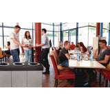 Alpine Industries 28 Gal. Indoor Trash Cans and Recycling Bins, Corrugated Polypropylene, Gray, 3 Bin (ALHALP47103BLK) Each