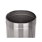 Alpine Industries 27 Gallon Stainless Steel Commercial Indoor Trash Can, Brushed Stainless Steel (ALHALP47527) Each