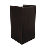 Alpine Industries 40 Gal Commercial Tray Top Waste Enclosure Trash Receptacle, 40 gal, Wood, Black (ALHALP476BLK) Each