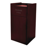 Alpine Industries 40 Gal Commercial Tray Top Waste Enclosure Trash Receptacle, 40 gal, Wood, Mahogany (ALHALP476MA) Each