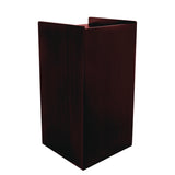 Alpine Industries 40 Gal Commercial Tray Top Waste Enclosure Trash Receptacle, 40 gal, Wood, Mahogany (ALHALP476MA) Each