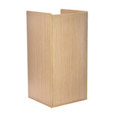 Alpine Industries 40 Gal Commercial Tray Top Waste Enclosure Trash Receptacle, 40 gal, Wood, Medium Oak (ALHALP476MEO) Each