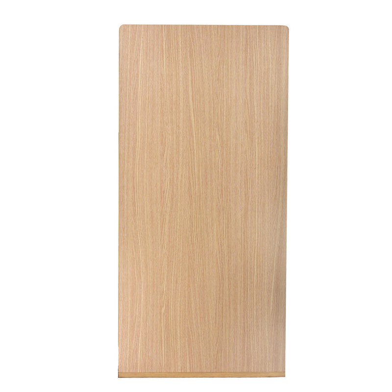 Alpine Industries 40 Gal Commercial Tray Top Waste Enclosure Trash Receptacle, 40 gal, Wood, Medium Oak (ALHALP476MEO) Each