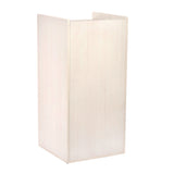 Alpine Industries 40 Gal Commercial Tray Top Waste Enclosure Trash Receptacle, 40 gal, Wood, White (ALHALP476WHI) Each