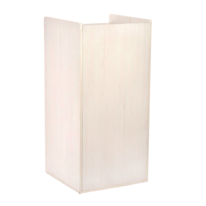 Alpine Industries 40 Gal Commercial Tray Top Waste Enclosure Trash Receptacle, 40 gal, Wood, White (ALHALP476WHI) Each