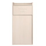 Alpine Industries 40 Gal Commercial Tray Top Waste Enclosure Trash Receptacle, 40 gal, Wood, White (ALHALP476WHI) Each