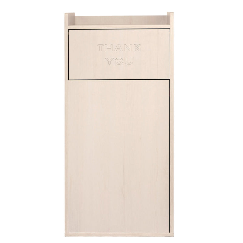 Alpine Industries 40 Gal Commercial Tray Top Waste Enclosure Trash Receptacle, 40 gal, Wood, White (ALHALP476WHI) Each