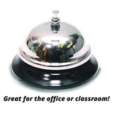 TPG Creations™ Call Bells, 3.5", Chrome, 36/Carton (TPG34336) Case of 36