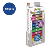 TPG Creations™ Kwik Stix Tempera Paint Set, 12 Assorted Metallic Colors, 12/Set, 12 Sets/Carton (TPG61412) Case of 12