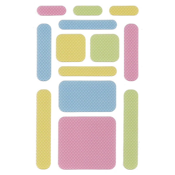 TPG Creations™ Anywhere Zen Strips, Bumpy, Assorted Pastel Colors, 13/Set, 24 Sets/Carton (TPG88224) Case of 24