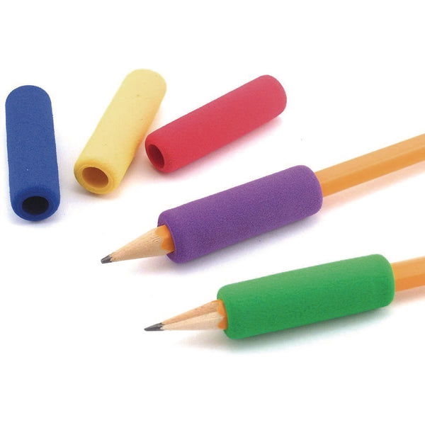 TPG Creations™ Foam Pencil Grip, 0.5" Long, Assorted Colors, 600/Carton (TPG164600) Case of 600