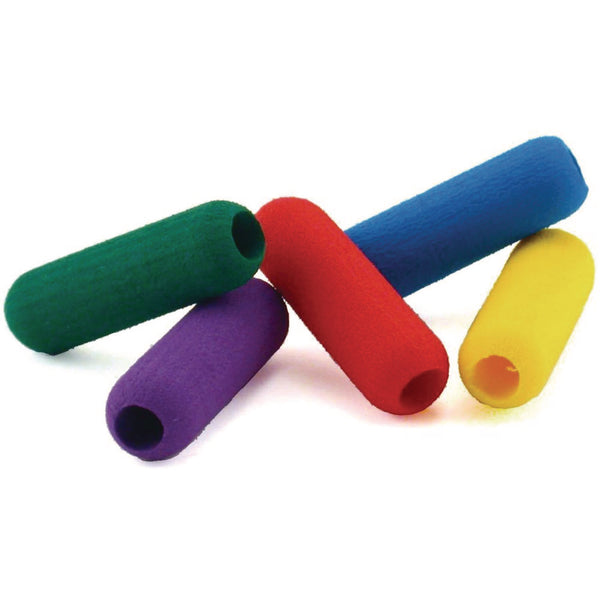 TPG Creations™ Foam Pencil Grip, 0.5" Long, Assorted Colors, 600/Carton (TPG164600) Case of 600