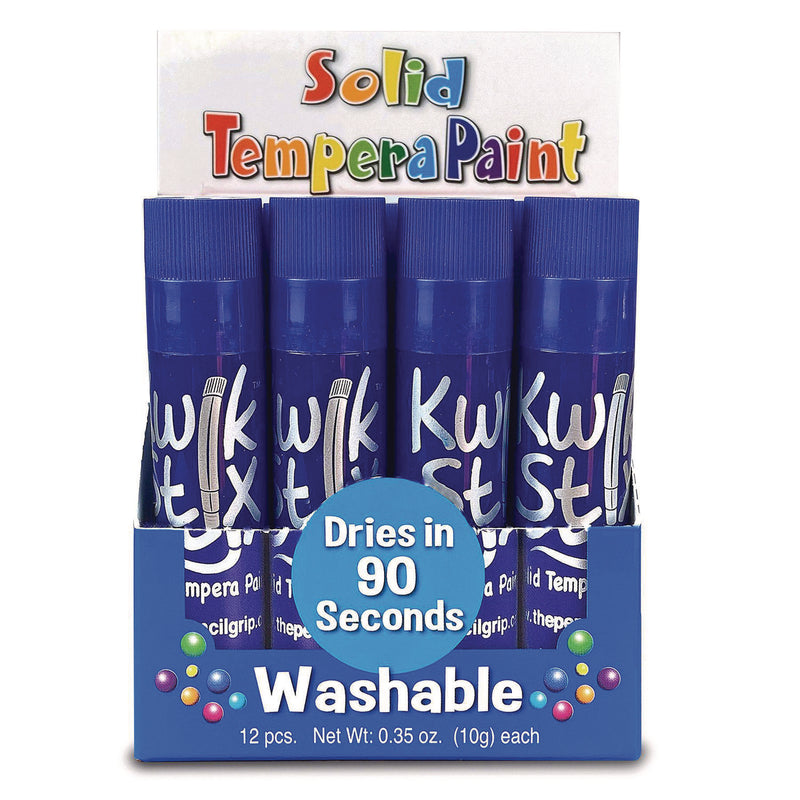 TPG Creations™ Kwik Stix Single Color Pack, 0.7" x 3.5", Blue, 12/Pack, 12 Packs/Carton (TPG6003012) Case of 12