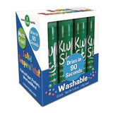 TPG Creations™ Kwik Stix Single Color Pack, 0.7" x 3.5", Green, 12/Pack, 12 Packs/Carton (TPG6004012) Case of 12