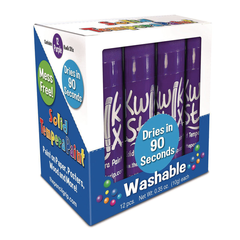 TPG Creations™ Kwik Stix Single Color Pack, 0.7" x 3.5", Purple, 12/Pack, 12 Packs/Carton (TPG6005012) Case of 12